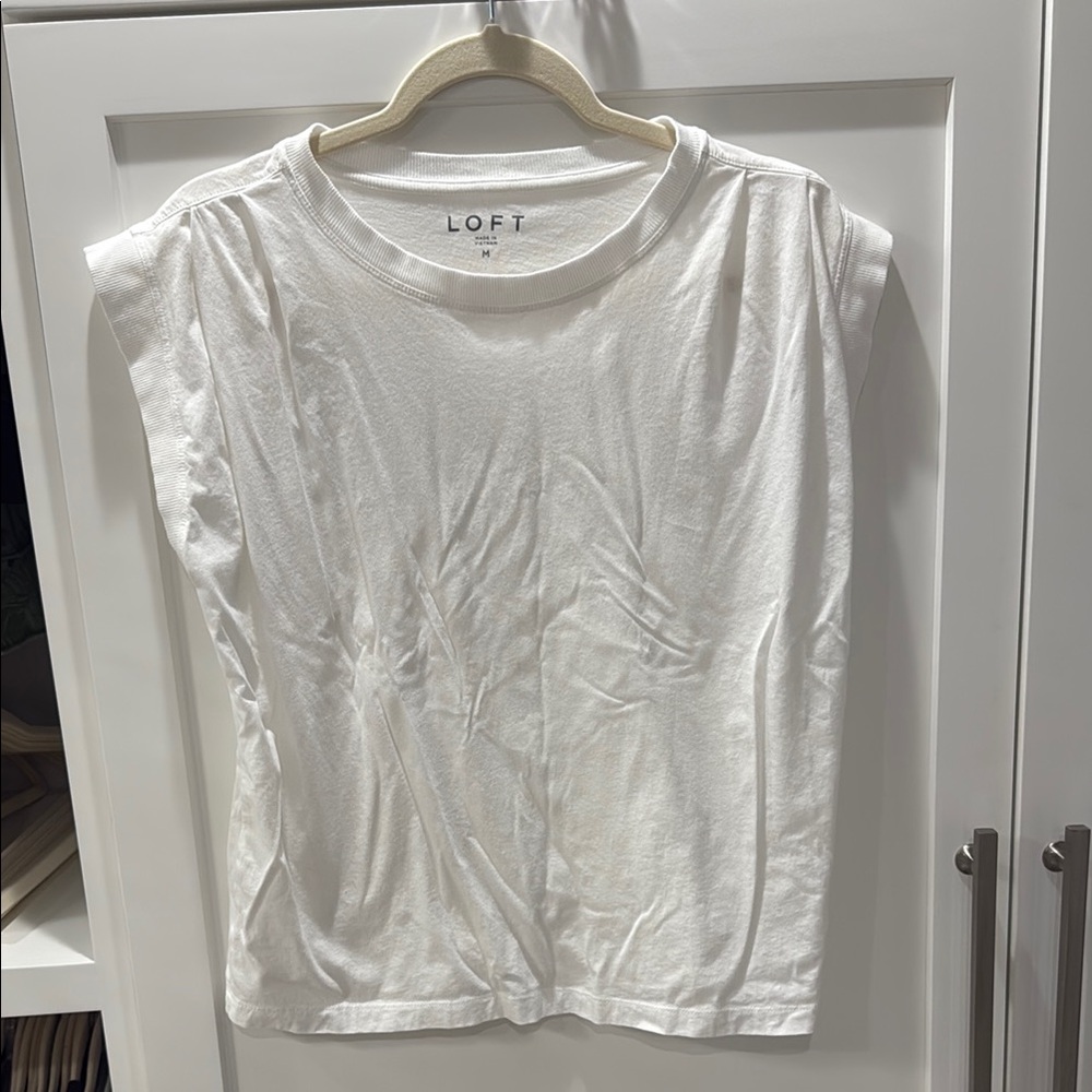 LOFT Women's Classic White Muscle Tee